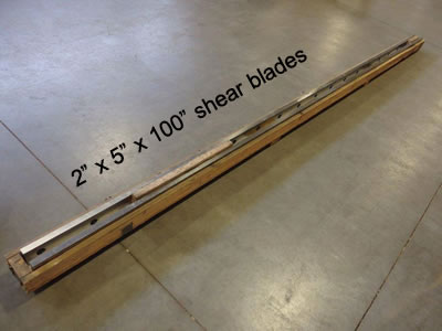 shear blade sharpening